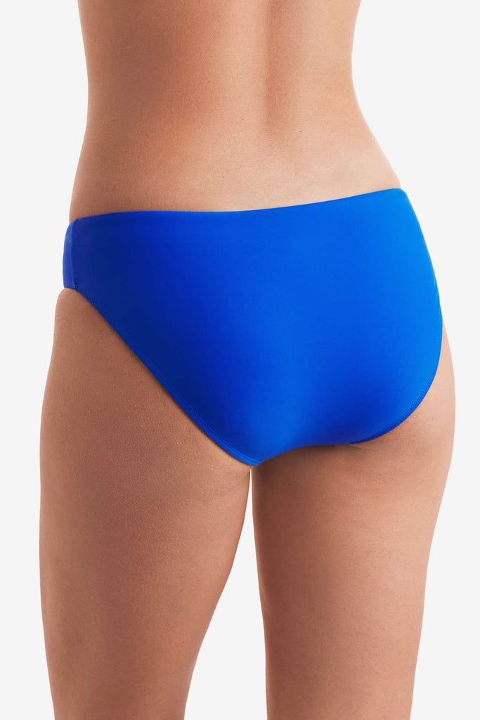 Back of blue swim bottoms