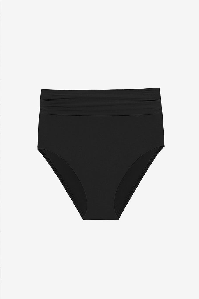 Black high waisted swim bottoms